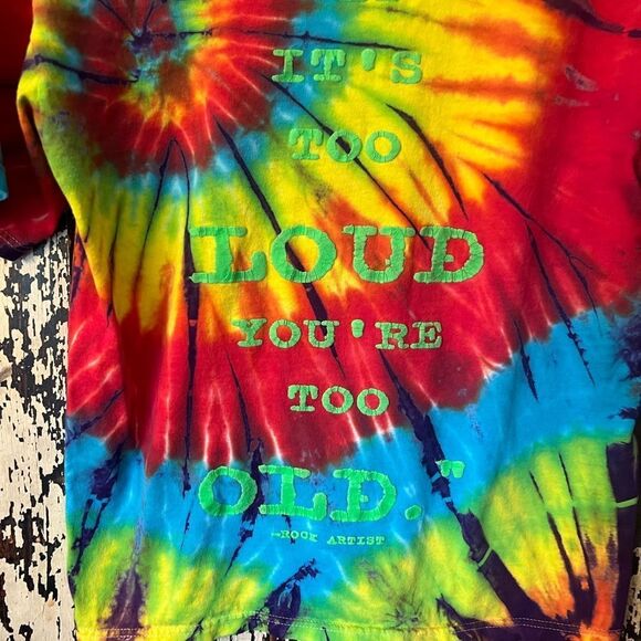 Rock N RollHall of Fame tie dye size Medium unisex T-shirt. “If It’s too loud…. - Picture 6 of 7